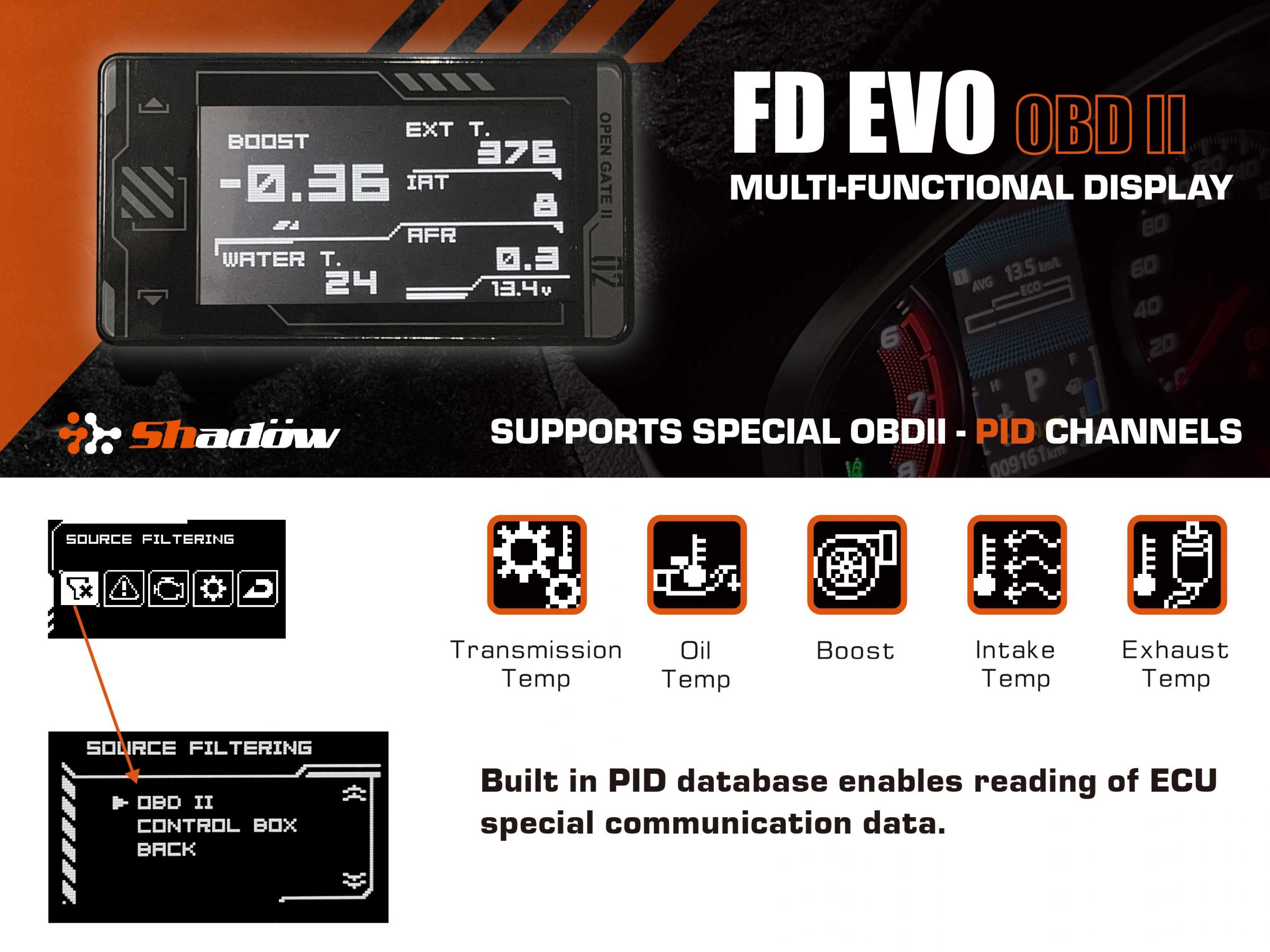 FD EVO OBD II マルチファンクショナルディスプレイ | 在庫あり＆出荷